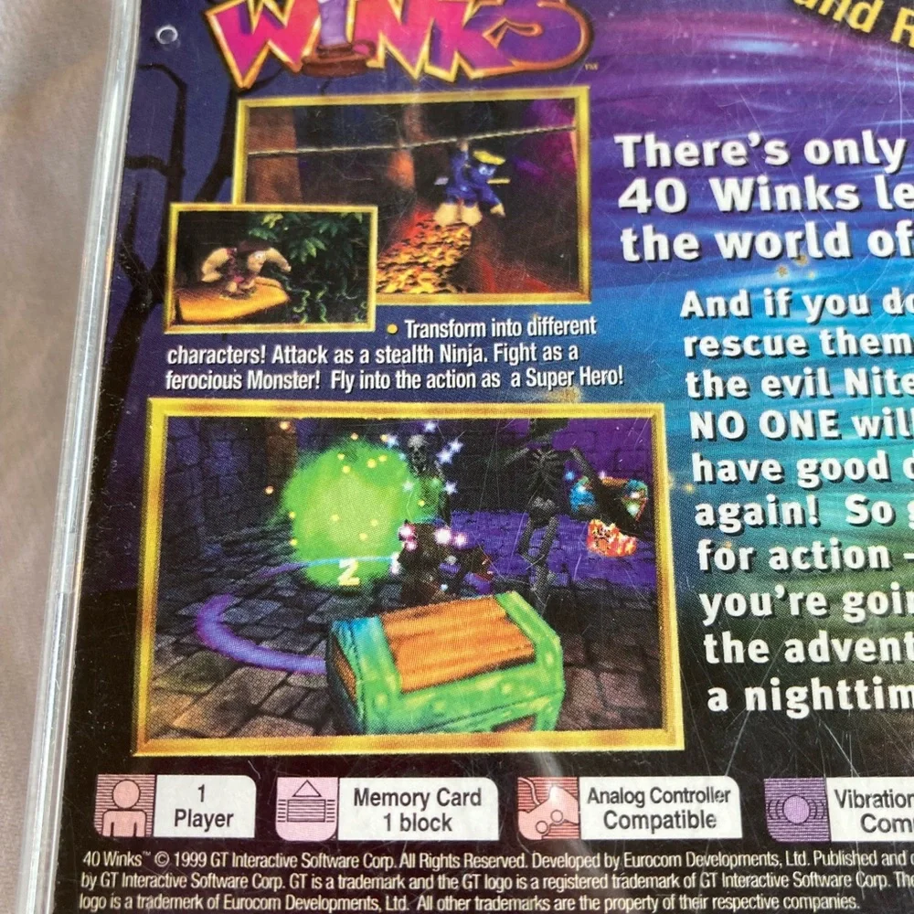 PlayStation one game “40 winks “complete - Picture 4 of 13
